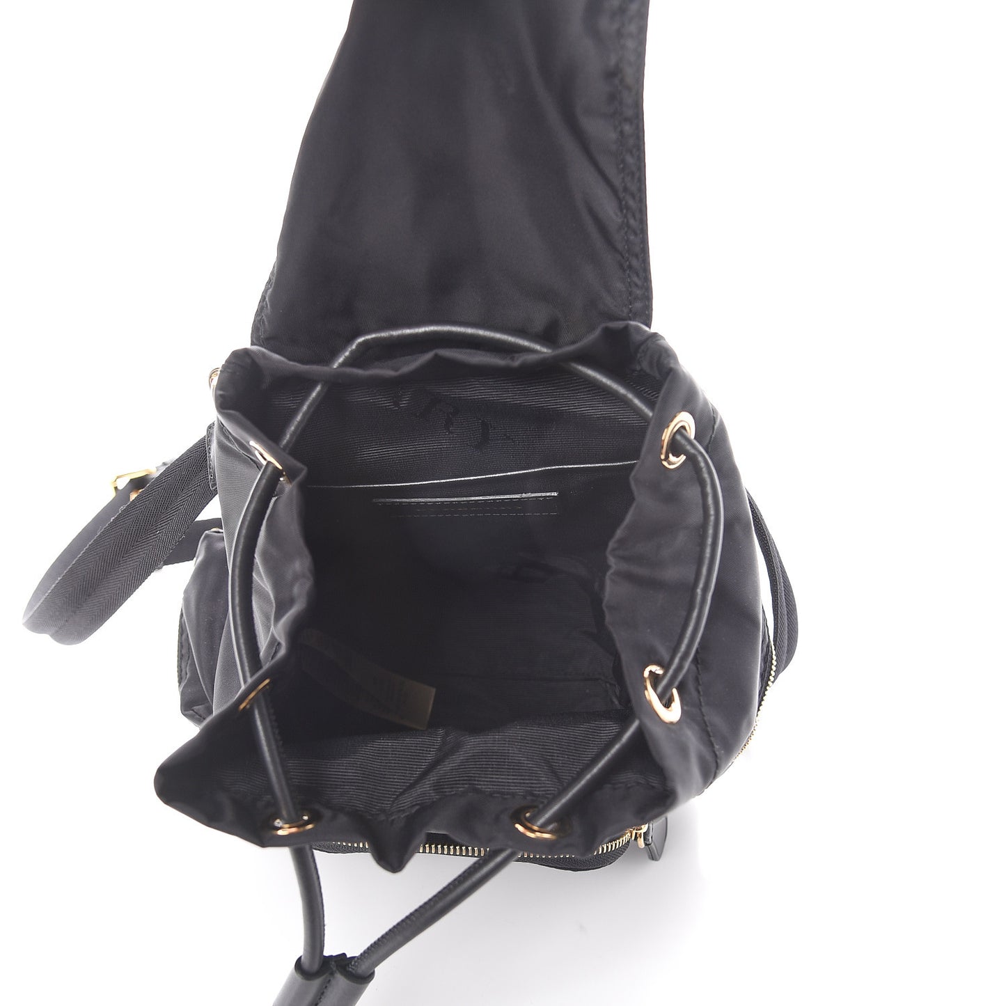 Nylon Small Crossbody Rucksack Backpack Black
