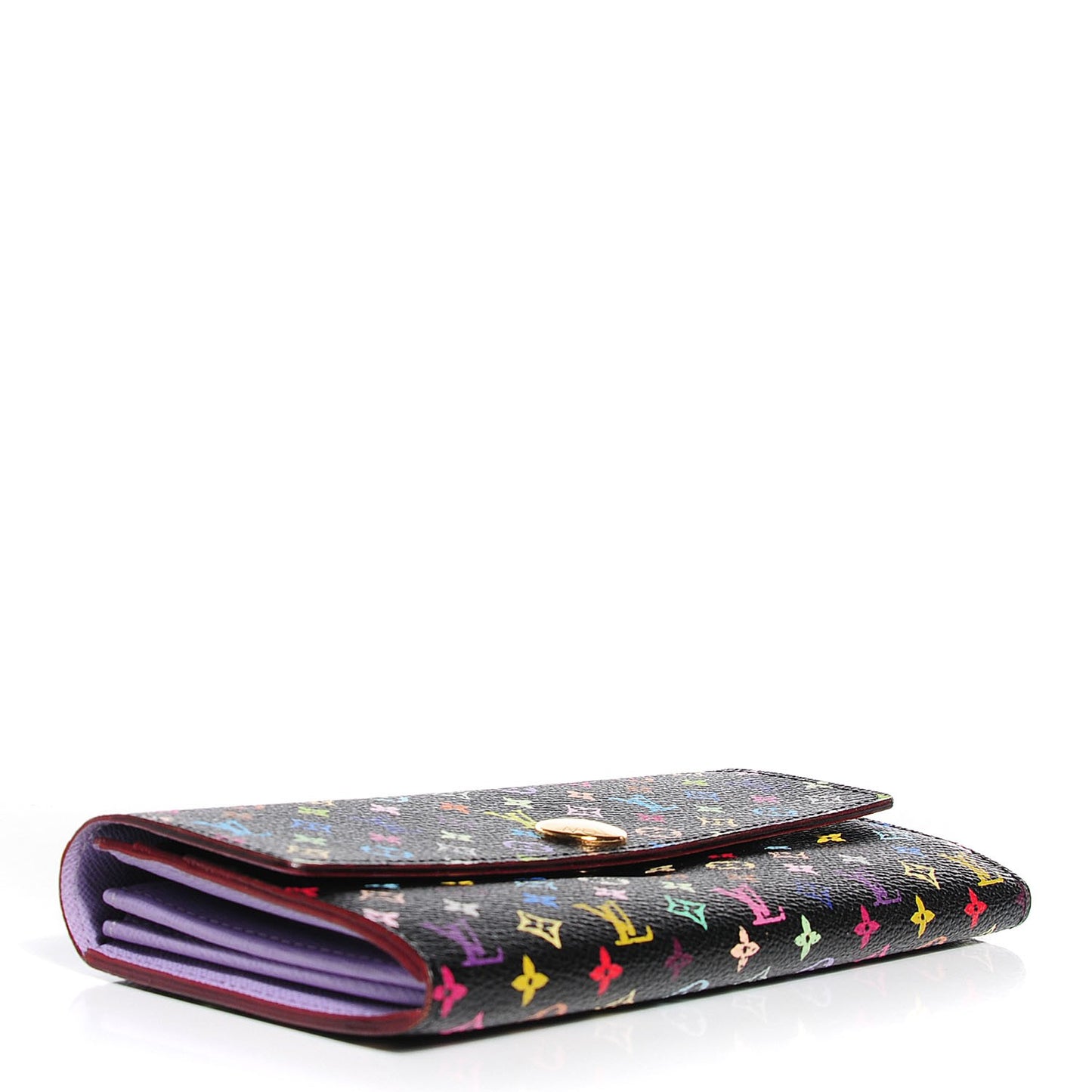 Monogram Multicolor Sarah Wallet Black Violet