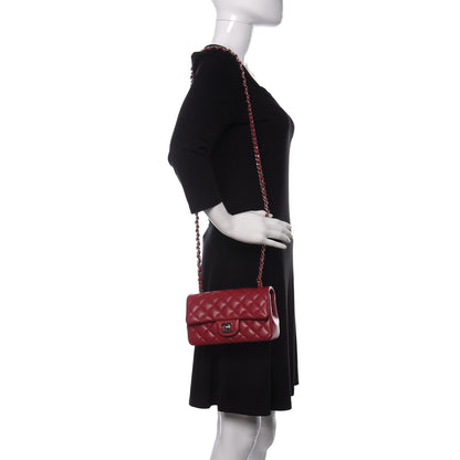 Chanel Caviar Quilted Mini Rectangular Flap Dark Pink 2 of 11