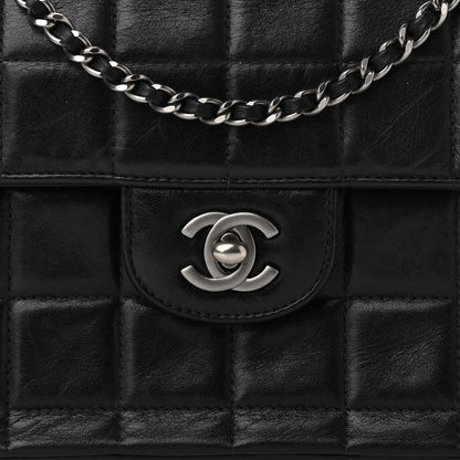 Chanel Lambskin East West Chocolate Bar Flap Black 9 of 12