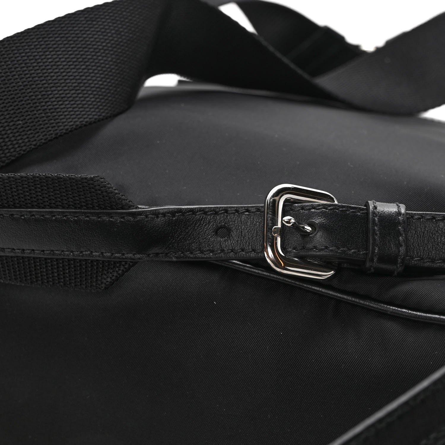 Prada Tessuto Nylon Soft Calfskin Small Backpack Black 12 of 12