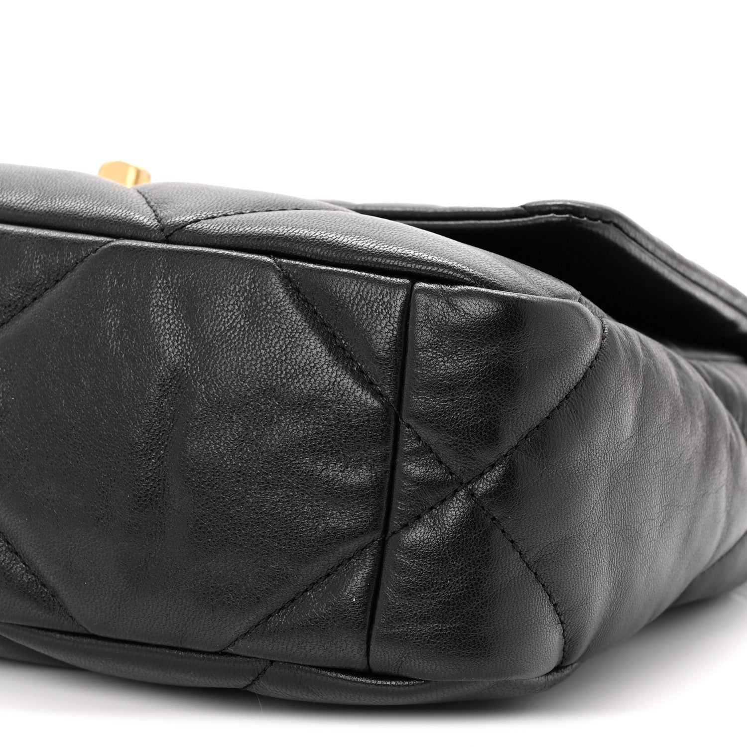 Chanel Goatskin Quilted Medium Chanel 19 Flap Black 10 of 10