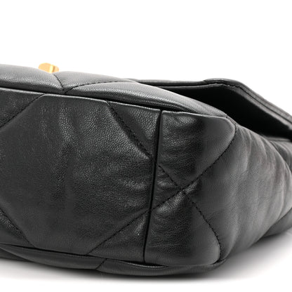 Chanel Goatskin Quilted Medium Chanel 19 Flap Black 10 of 10