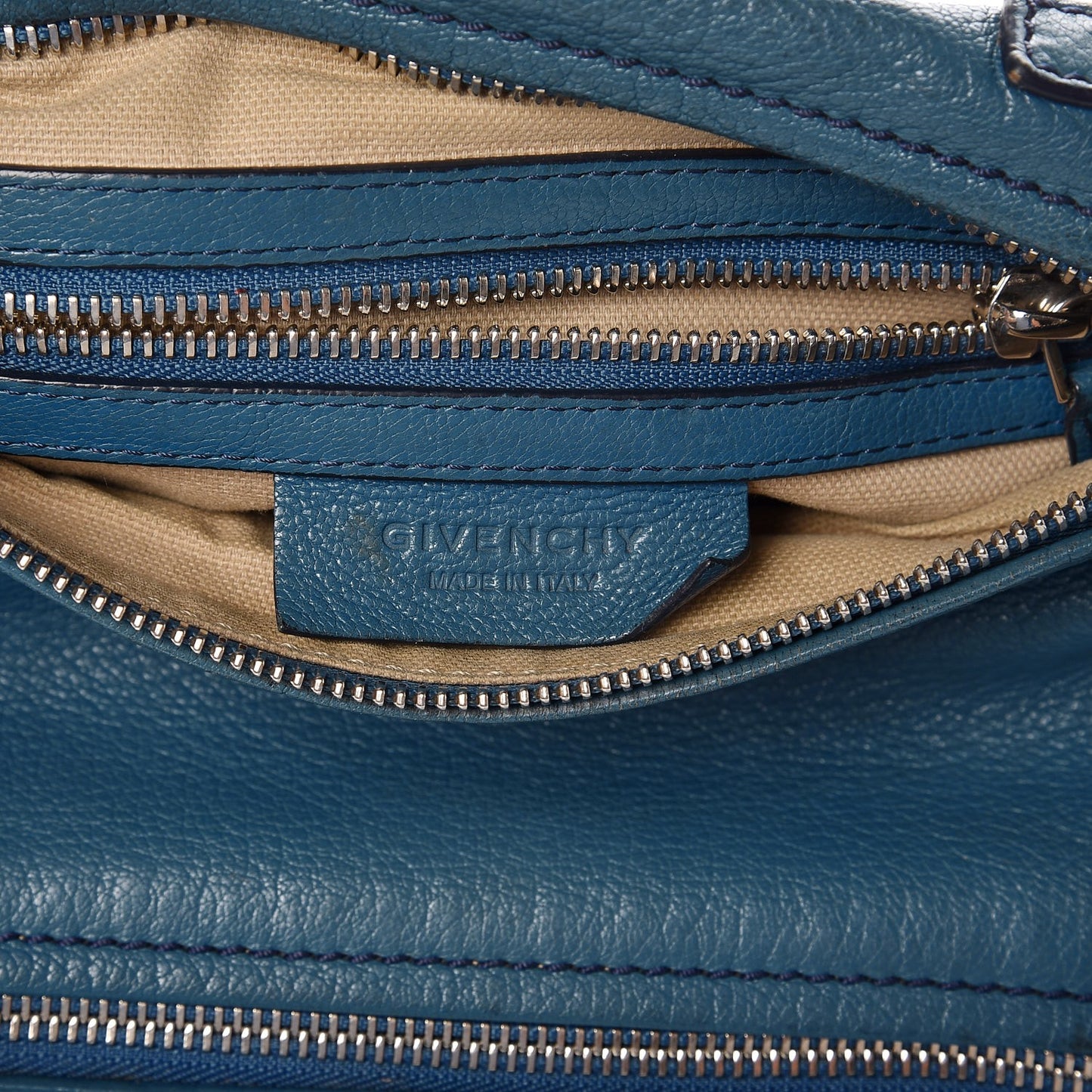 Sugar Goatskin Mini Pandora Medium Blue