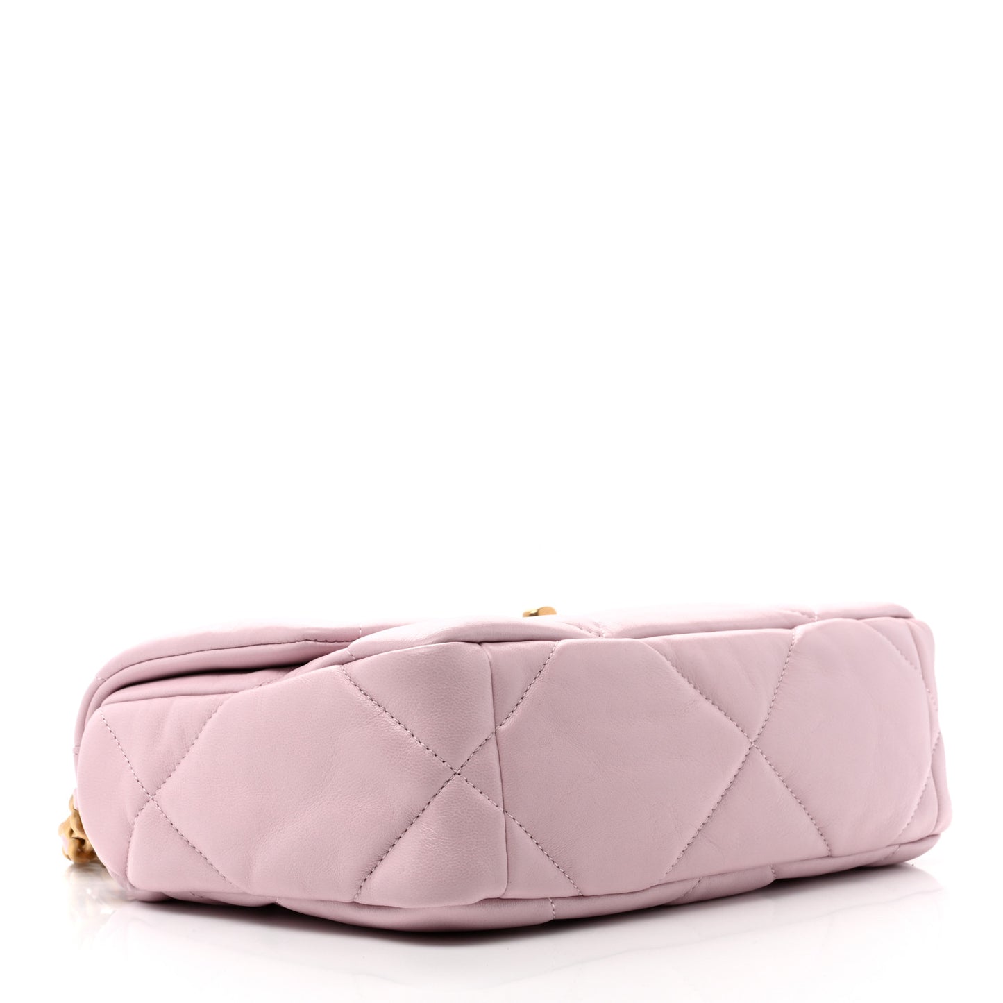 Lambskin Quilted Medium Chanel 19 Flap Light Pink