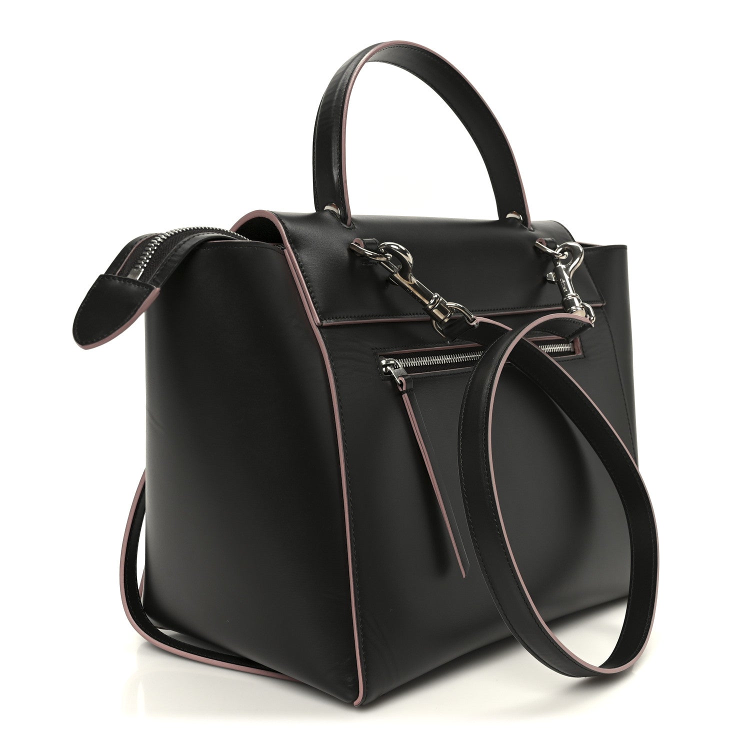 Celine Smooth Calfskin Mini Belt Bag Dark Grey Pink 3 of 11
