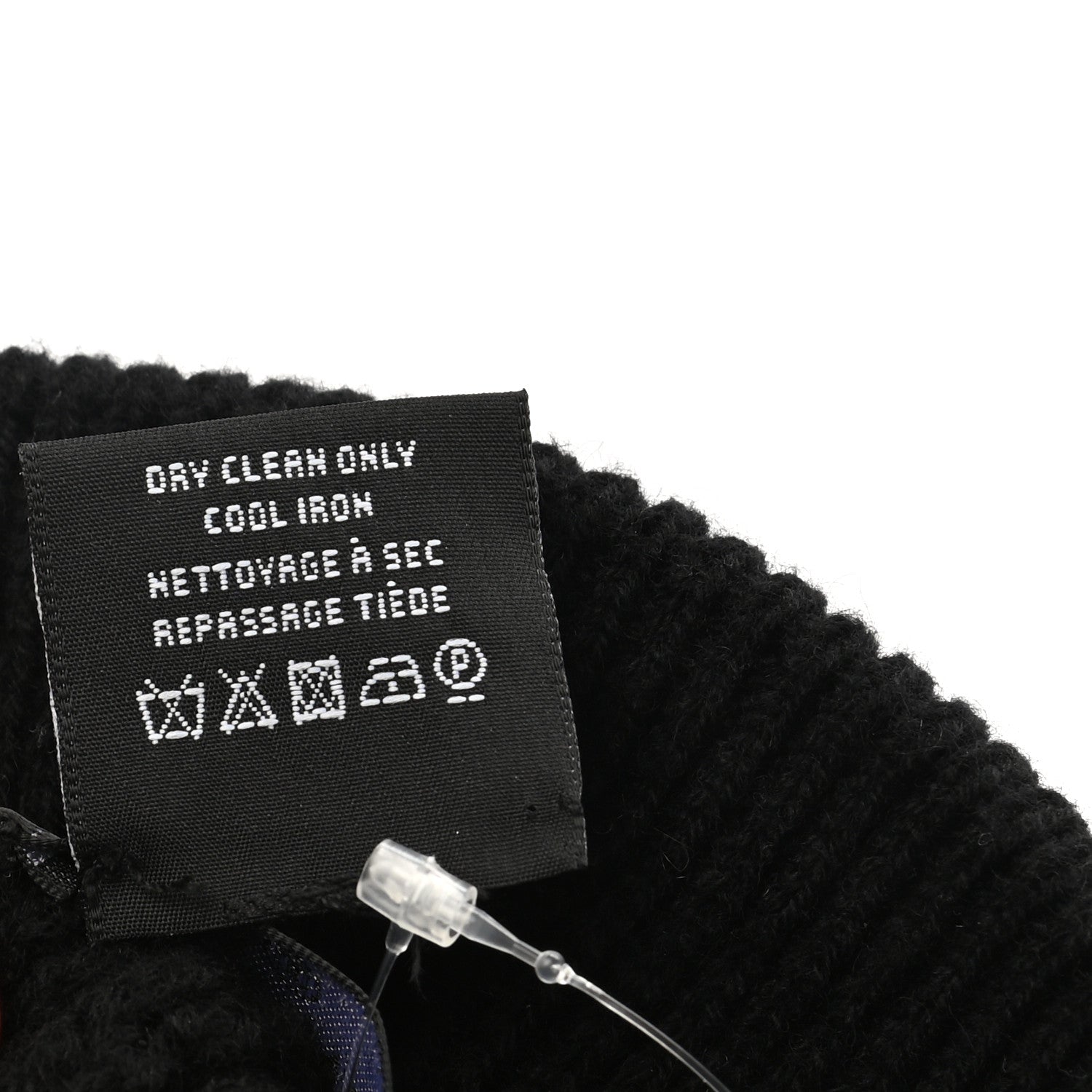 Chanel Cashmere CC Logo Beanie Hat Black 5 of 5