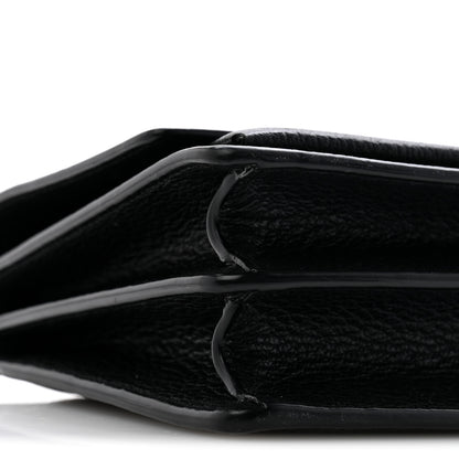 Saint Laurent Calfskin Medium Monogram Sunset Satchel Black 9 of 13