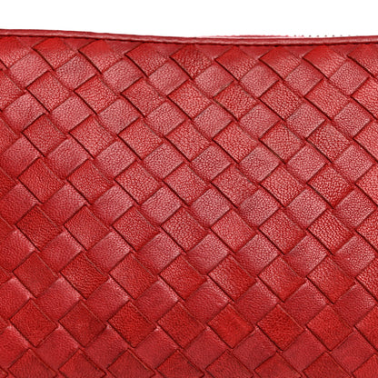 Bottega Veneta Nappa Intrecciato Zip Around Wallet Red 9 of 10