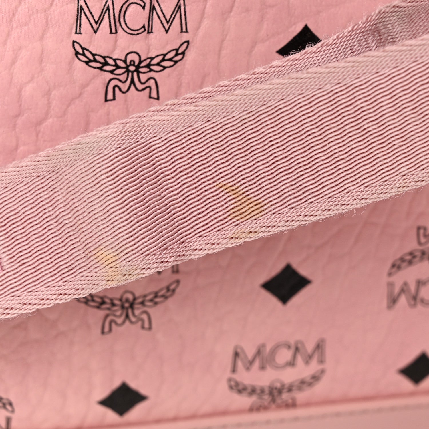 MCM Visetos Medium Side Studs Stark Backpack Soft Pink 17 of 18