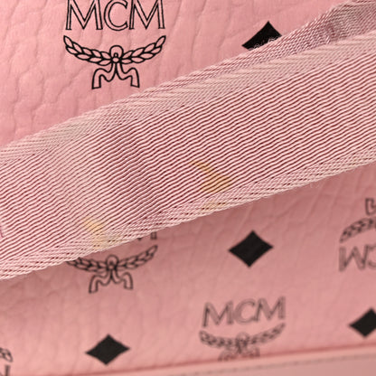 MCM Visetos Medium Side Studs Stark Backpack Soft Pink 17 of 18