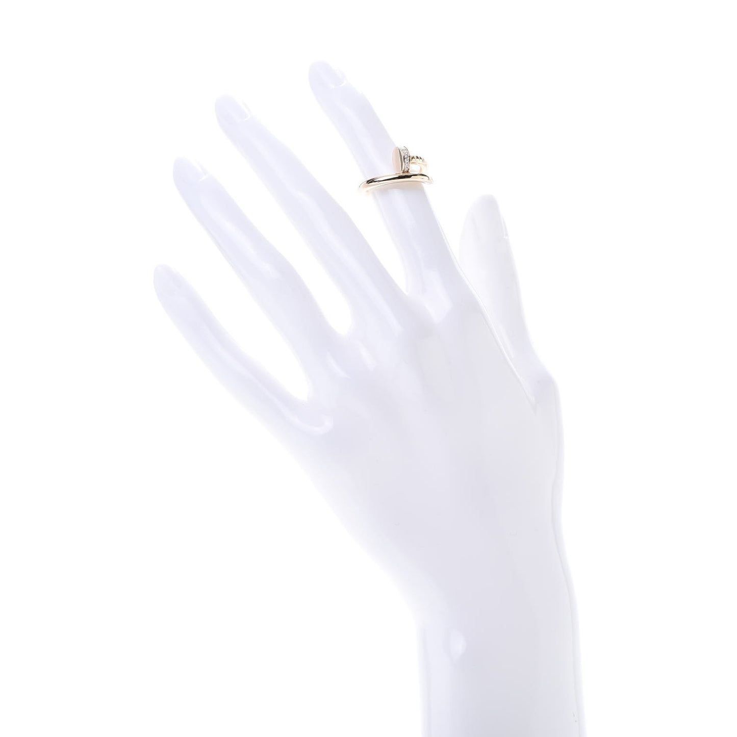 18K Pink Gold Diamond Juste Un Clou Ring 49 4.75