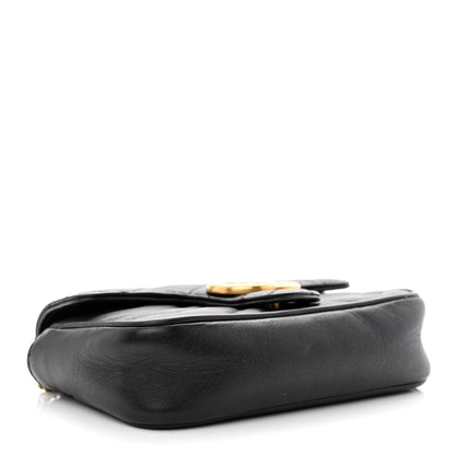 Gucci Calfskin Matelasse Super Mini GG Marmont Shoulder Bag Black 4 of 14