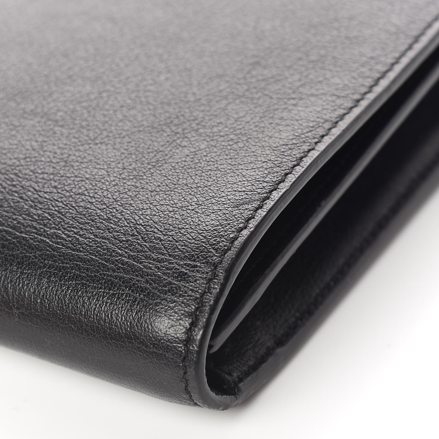 Saint Laurent Calfskin Monogram Large Belle De Jour Clutch Black 19 of 21