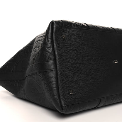 Christian Dior Grained Calfskin Embossed Dior Gravity Weekender 40 Black 8 of 9