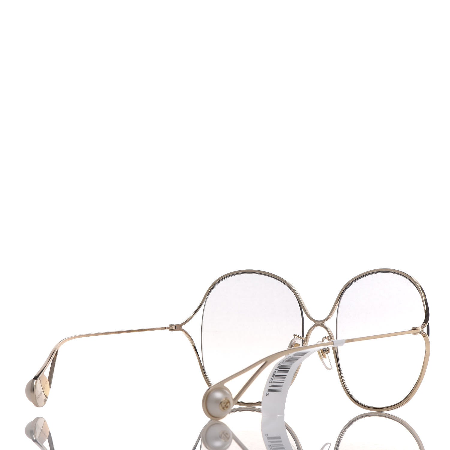 Gucci Oversized Round GG0362S Sunglasses Gold 4 of 8
