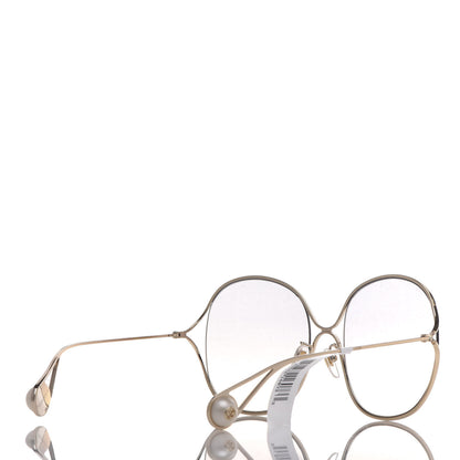 Gucci Oversized Round GG0362S Sunglasses Gold 4 of 8