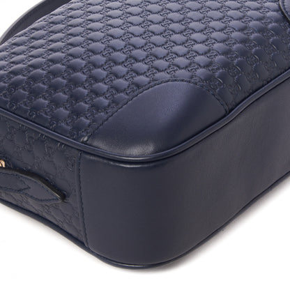Gucci Soft Microguccissima Mini Bree Messenger Bag Blue 6 of 10