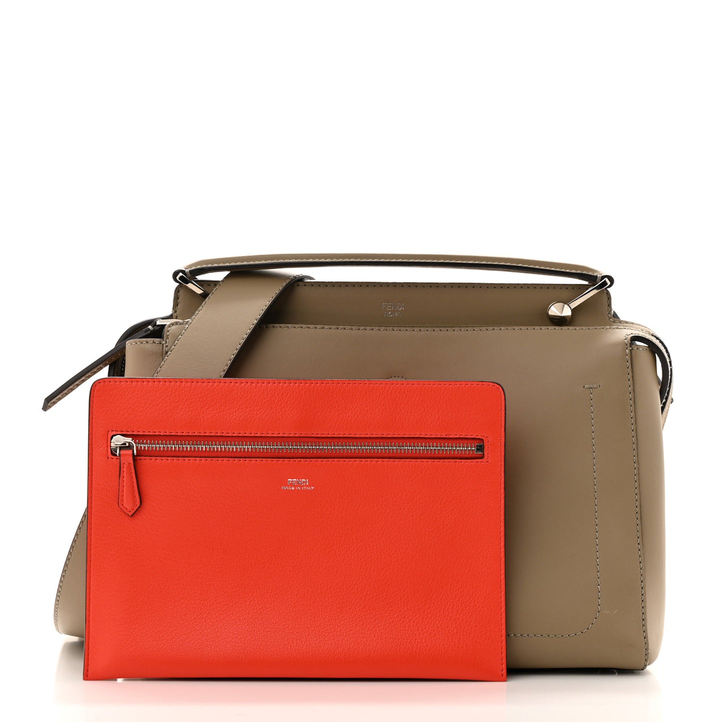Vitello Baltico Dolce DotCom Satchel Tortora Papavero