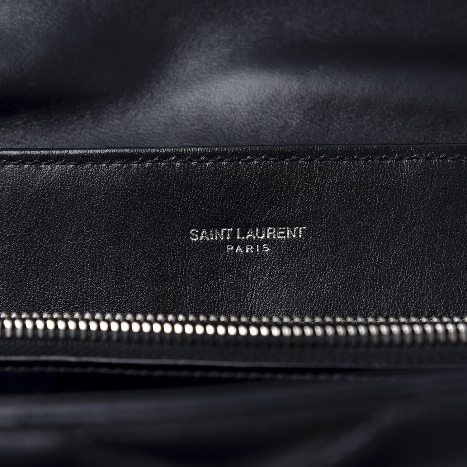 Saint Laurent Calfskin Y Quilted Monogram Large Loulou Chain Satchel Black 6 of 9