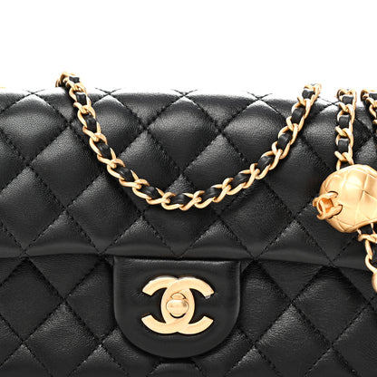 Chanel Lambskin Quilted Mini Rectangular Pearl Crush Flap Black 8 of 11
