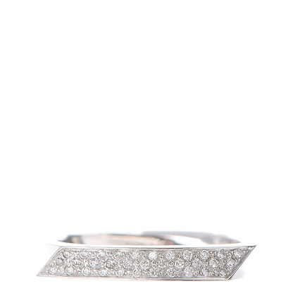 Tiffany 18K White Gold Diamond Frank Gehry Torque Ring 57 8 1 of 5