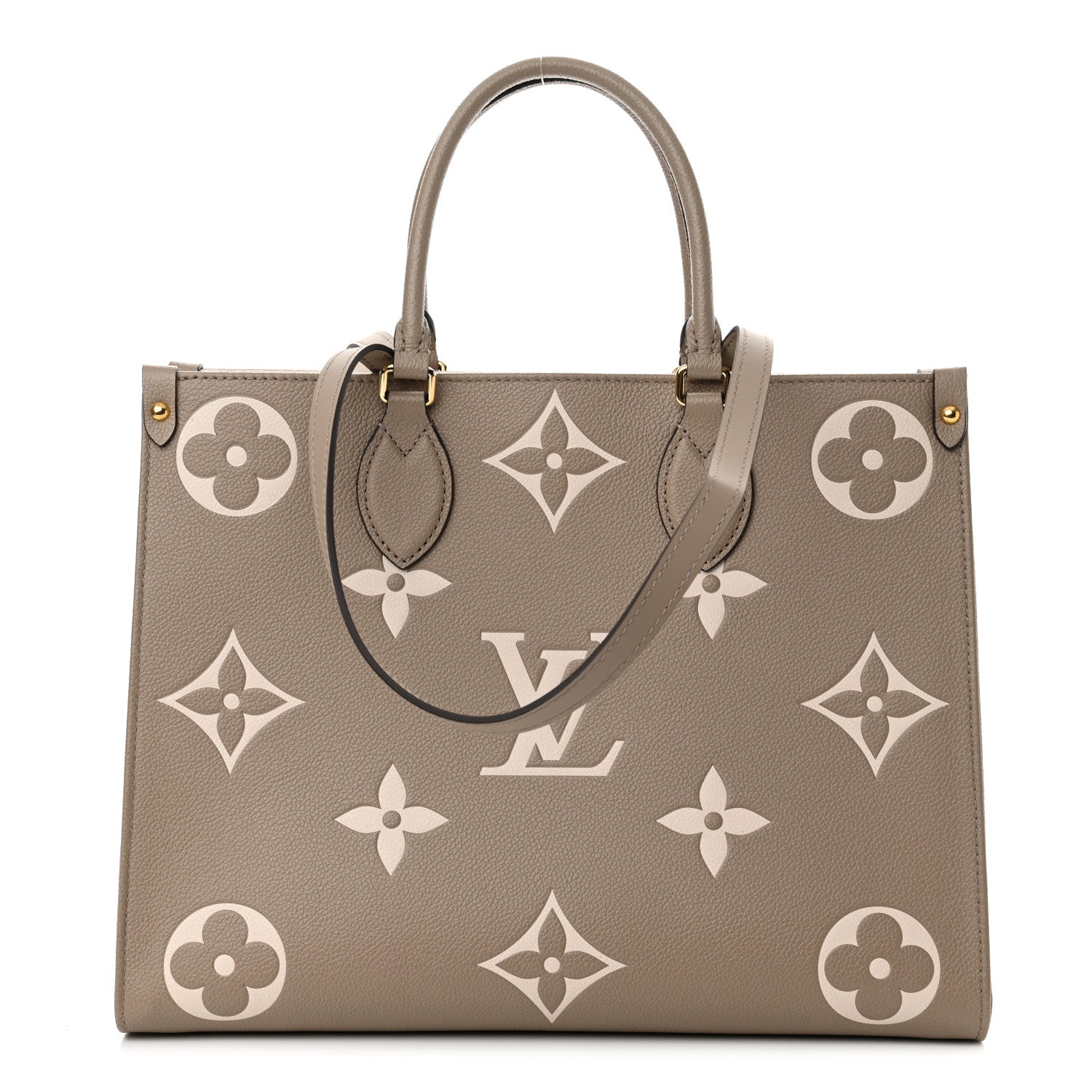 Louis Vuitton Empreinte Monogram Giant Onthego MM Tourterelle Creme 1 of 10