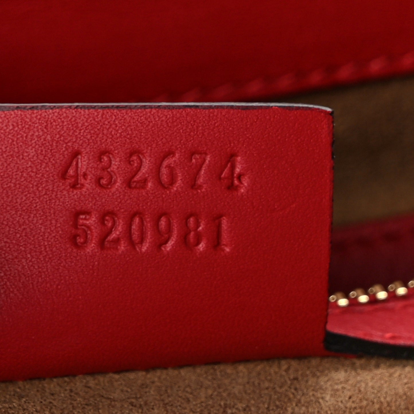 GG Supreme Monogram Calfskin Medium Padlock Top Handle Bag Beige Hibiscus Red New Rosette