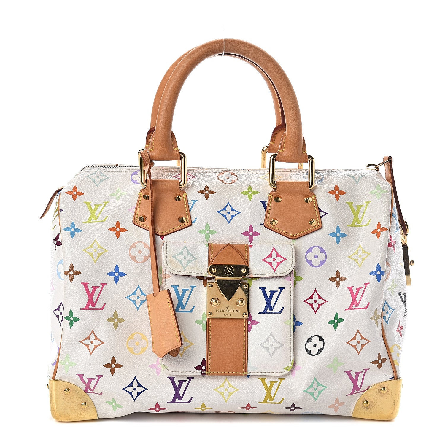 Louis Vuitton Monogram Multicolor Speedy 30 White 1 of 8