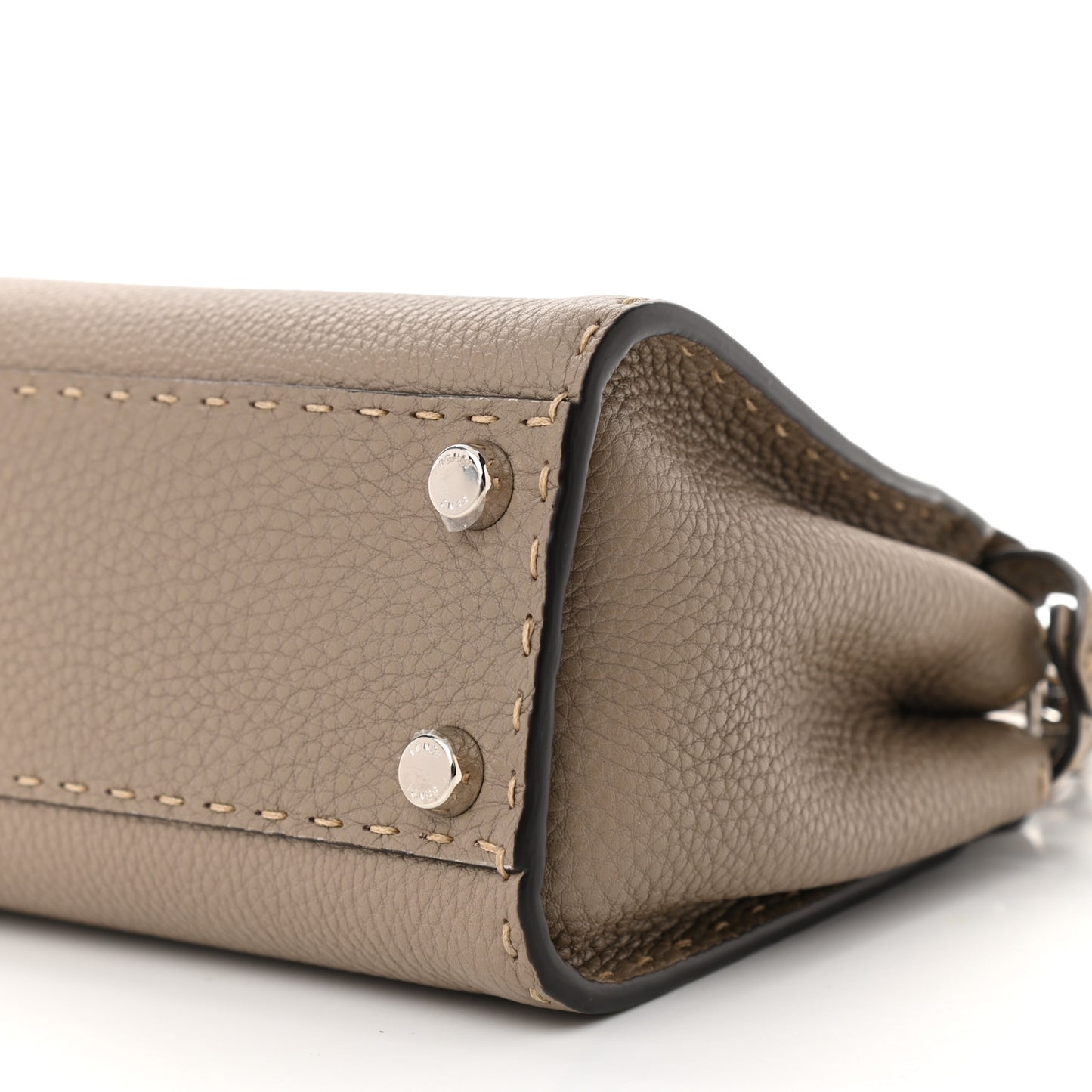 Cuoio Romano Snakeskin Selleria Mini Peekaboo Iconic Satchel Corda White