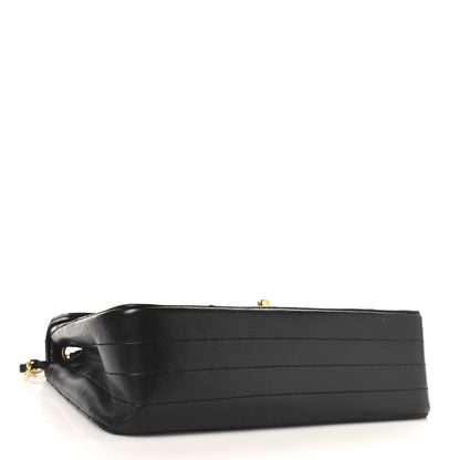 Chanel Lambskin Ribbon Quilted Small Single Flap Black 4 of 12