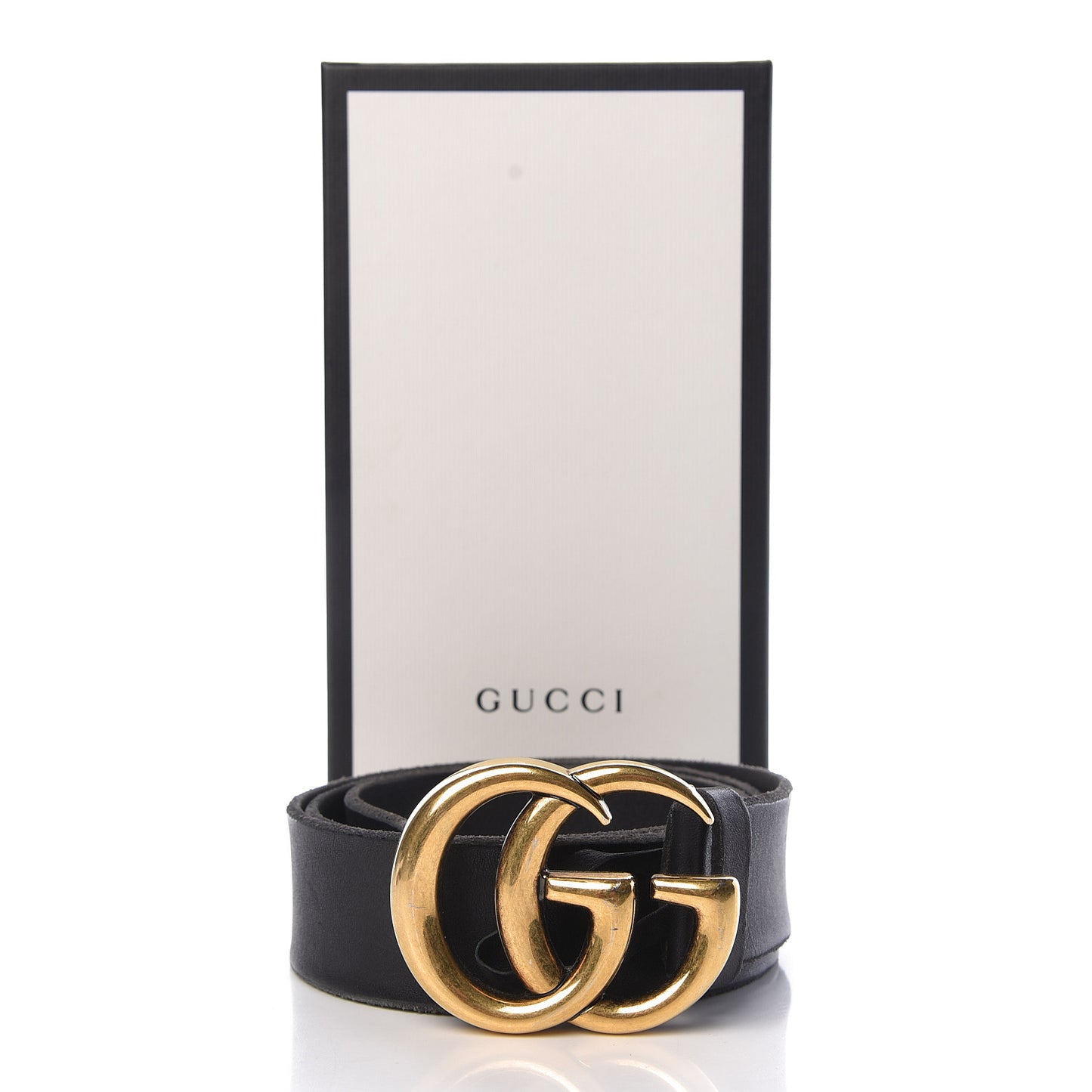 Faded Calfskin Double G 40mm Belt 85 34 Black