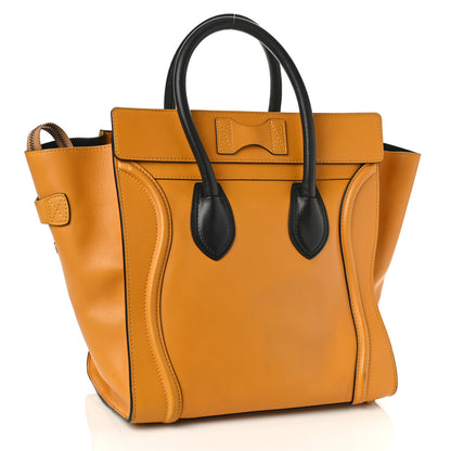 Celine Smooth Calfskin Micro Luggage Amber 3 of 11