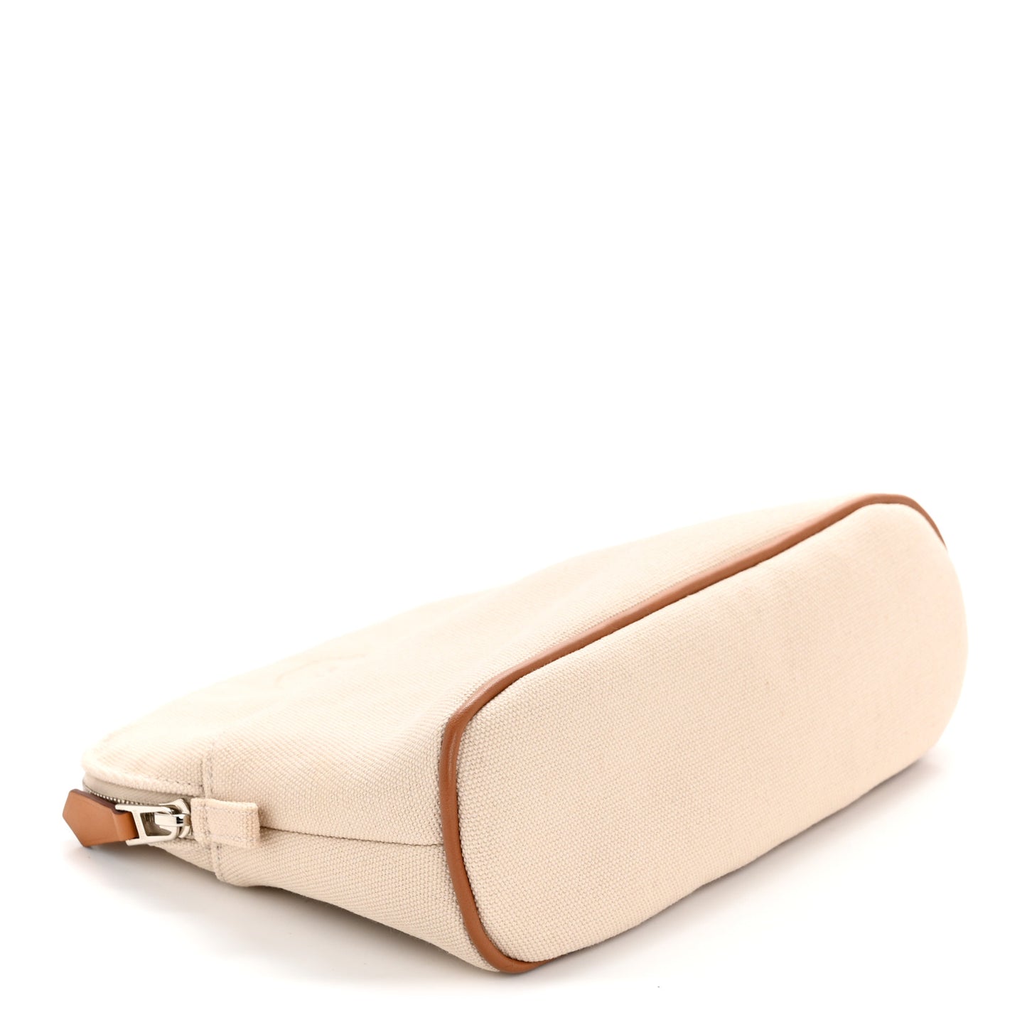 Cotton Canvas Mini Bolide Travel Cosmetic Pouch Naturel