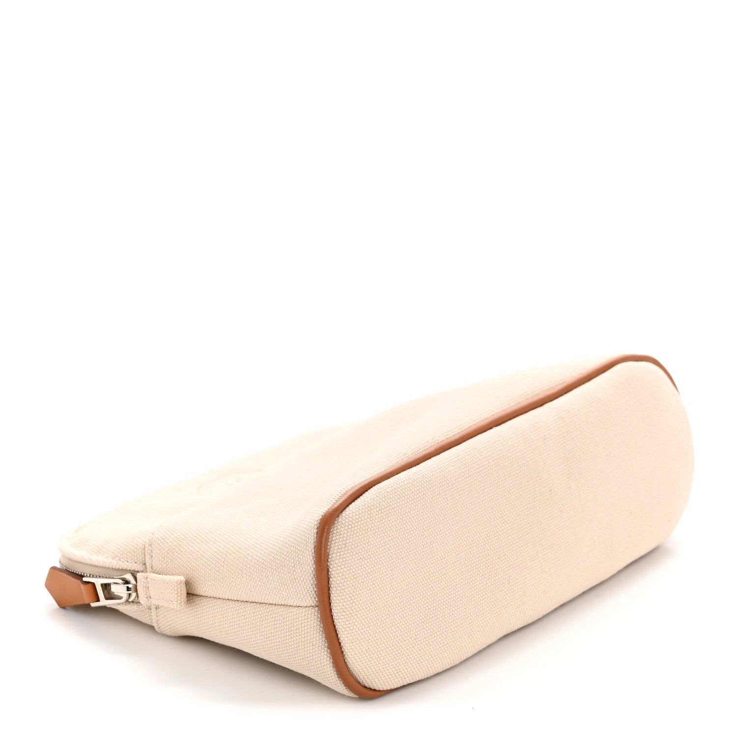 Hermes Cotton Canvas Mini Bolide Travel Cosmetic Pouch Naturel 4 of 7