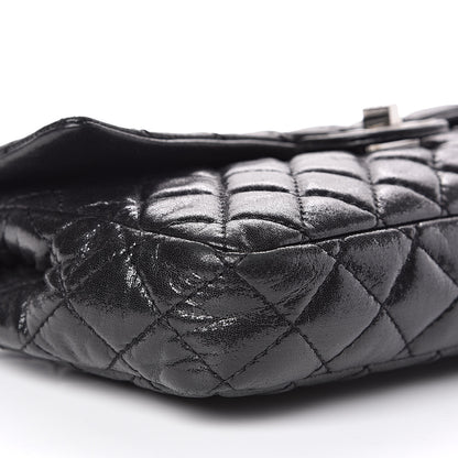 Chanel Iridescent Lambskin Quilted Snake Chain 2.55 Reissue Flap Black 8 of 13