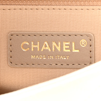 Chanel Shiny Caviar Quilted Small Chain Melody Flap White 6 of 9