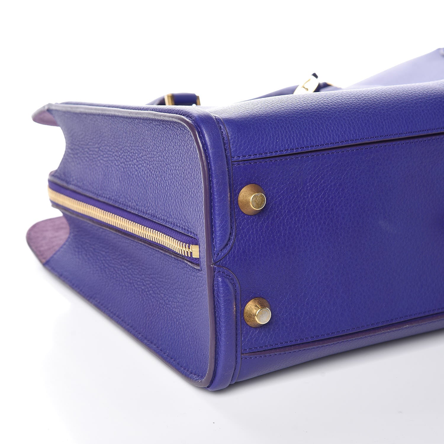 Alexander McQueen Grained Calfskin Heroine Open Tote Purple 5 of 11