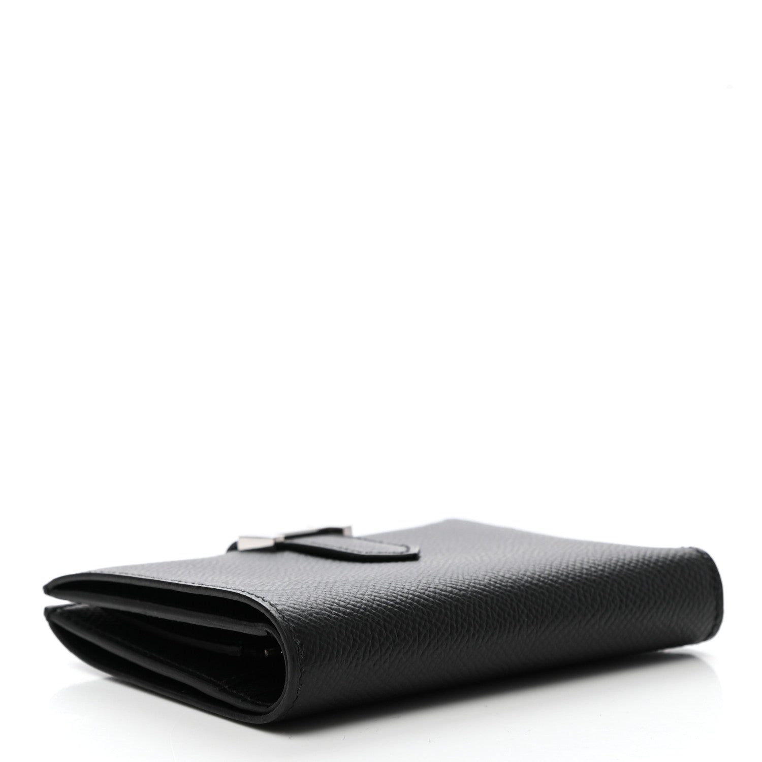 Hermes Epsom Bearn Compact Wallet Black 4 of 9