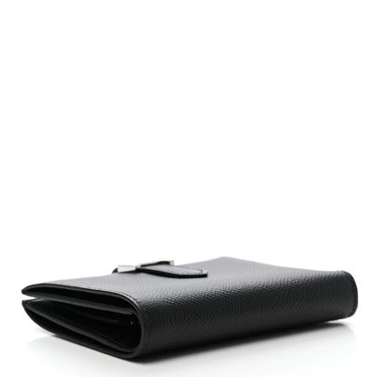 Hermes Epsom Bearn Compact Wallet Black 4 of 9