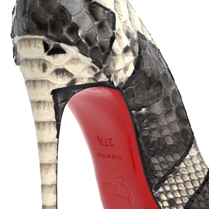Christian Louboutin Snakeskin Croisade So Kate 120 Pumps 37.5 Lichen 11 of 12