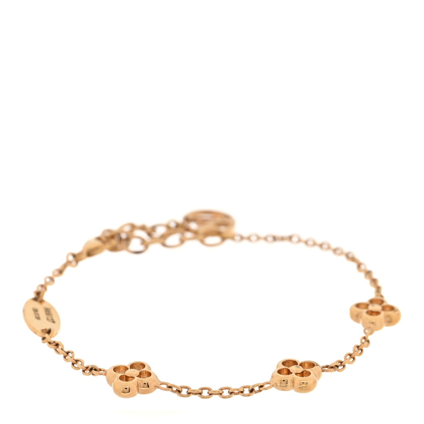 Brass Flower Full Bracelet Gold