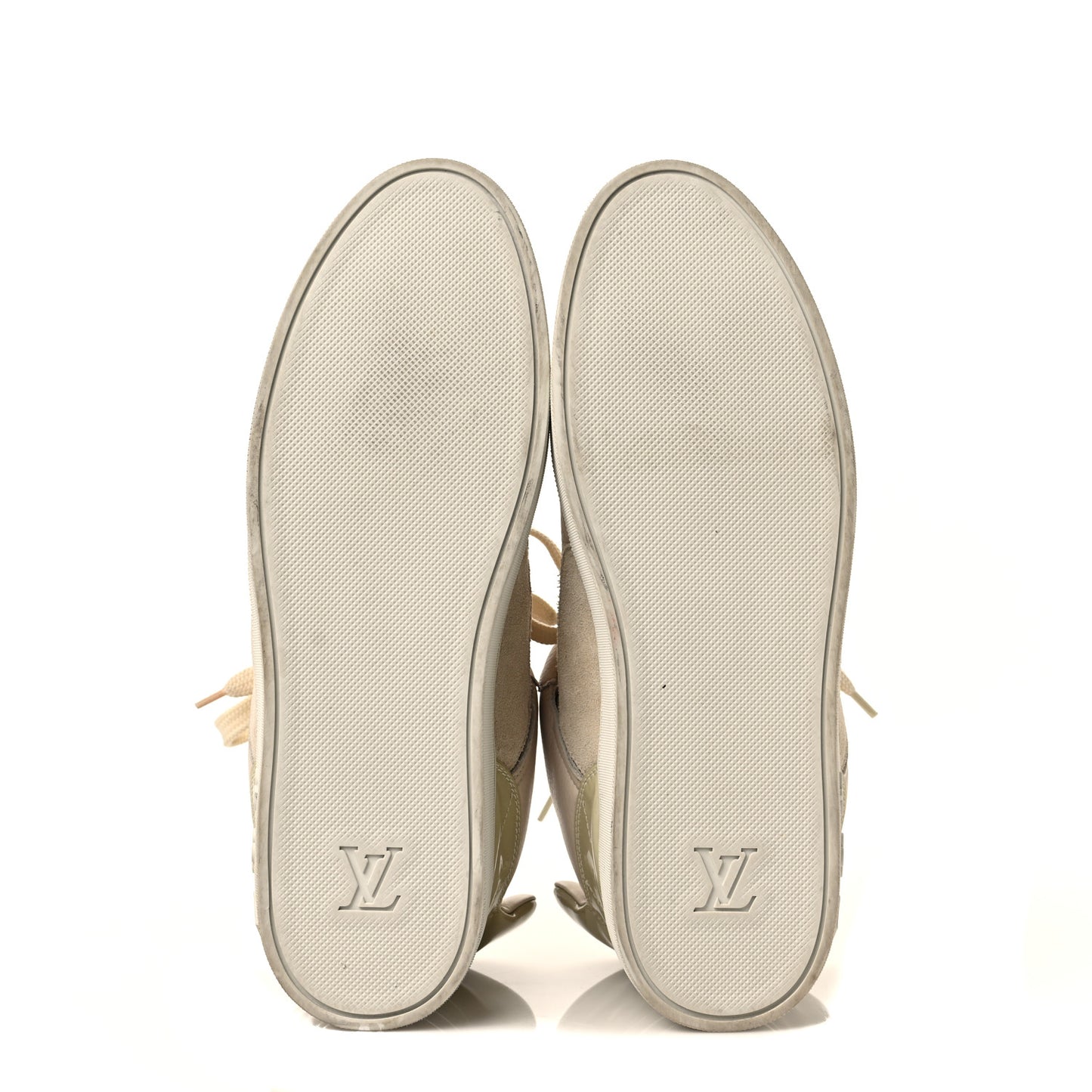 X KANYE WEST Calfskin Suede Don Sneakers 8.5 Cream