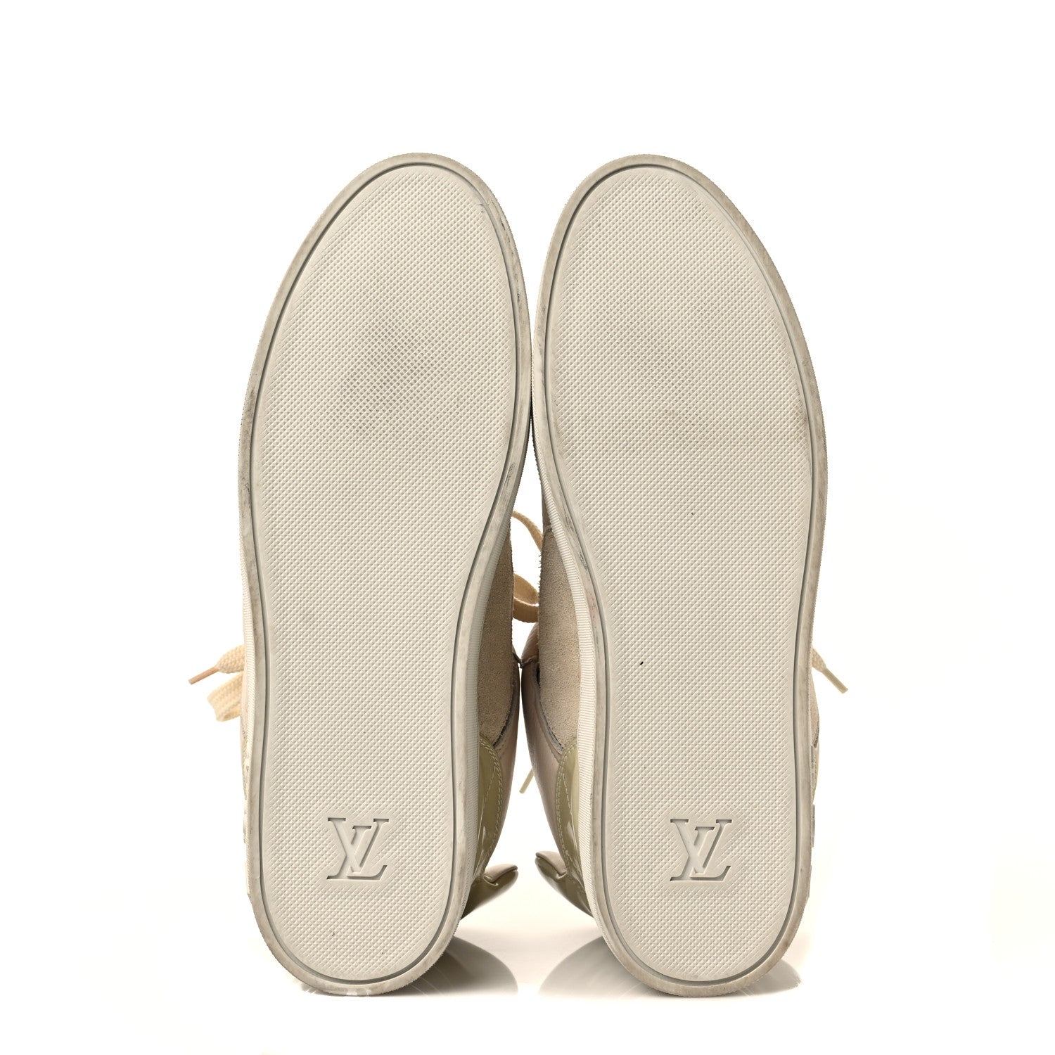 Louis Vuitton X KANYE WEST Calfskin Suede Don Sneakers 8.5 Cream 5 of 5
