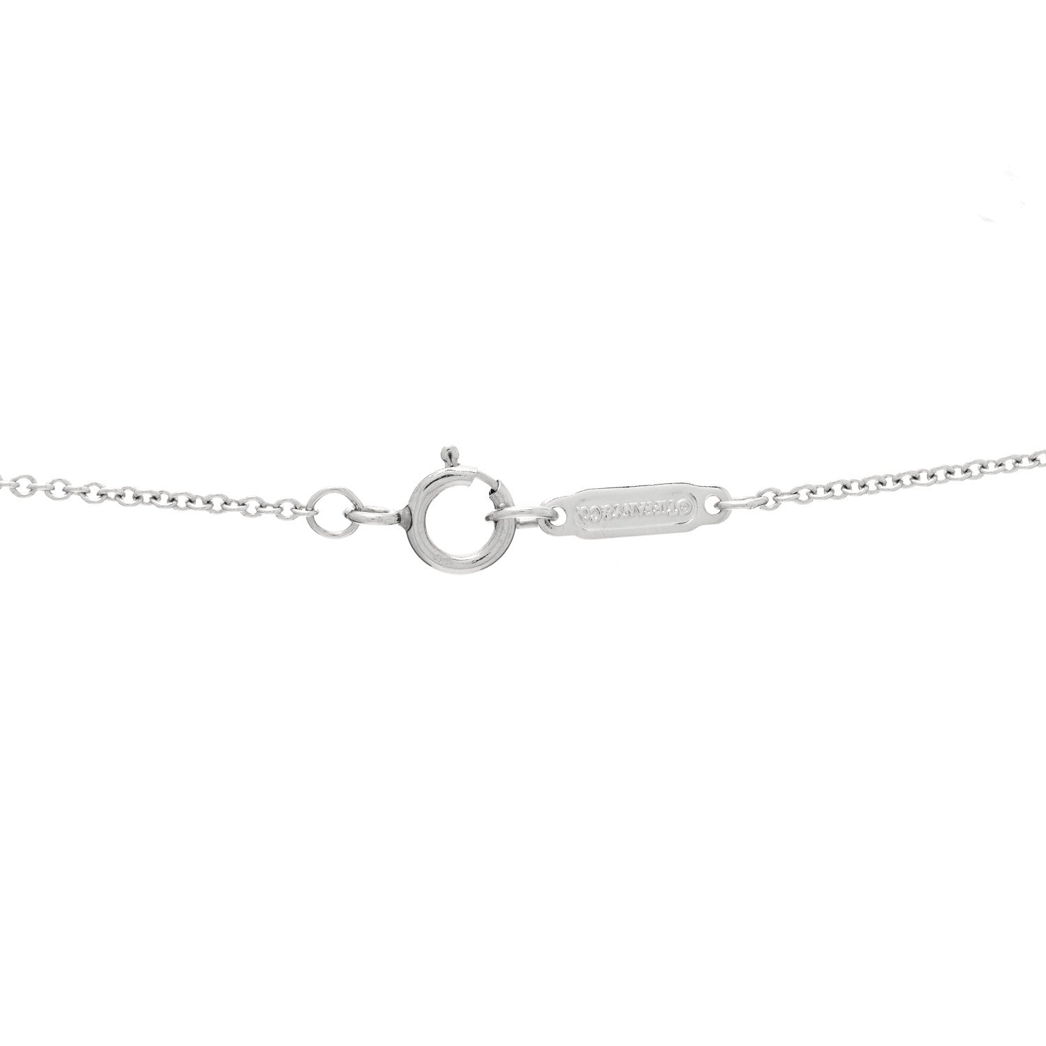 Tiffany Platinum Diamond Heart Pendant Necklace 4 of 6