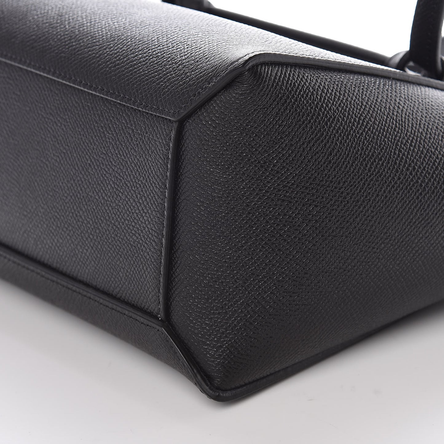 Grained Calfskin Nano Belt Bag Black