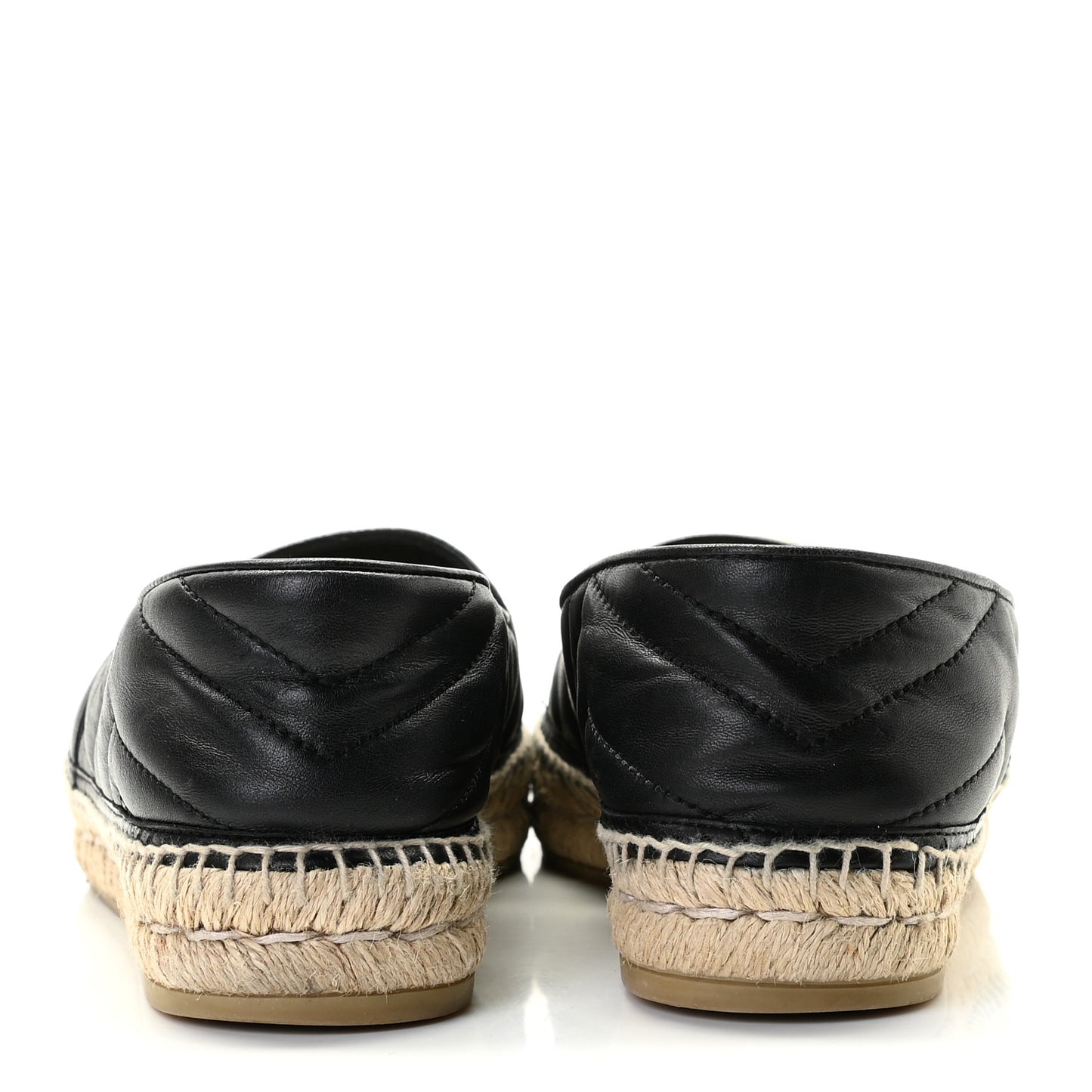 Nappa Matelasse GG Marmont Espadrilles 38 Black