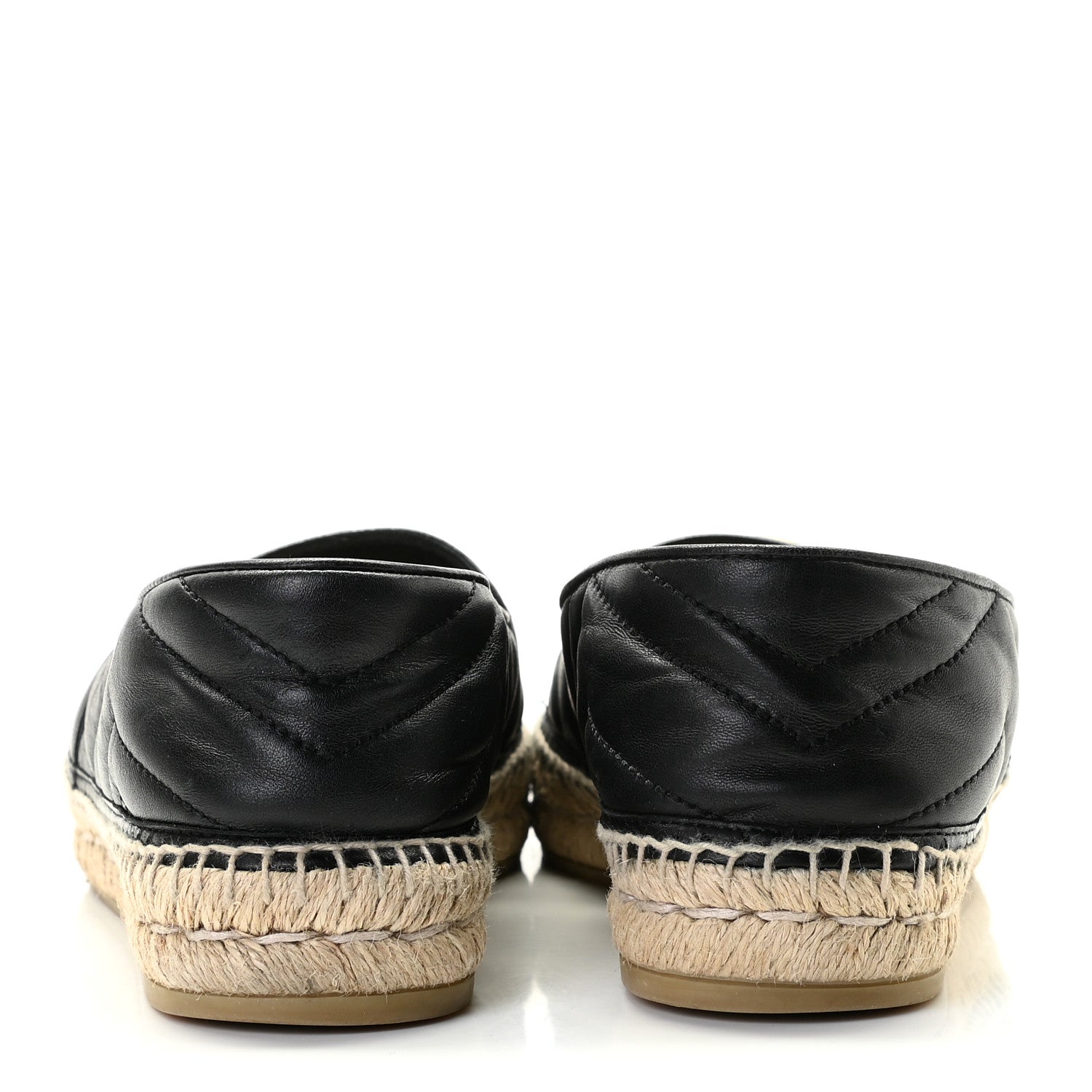 Gucci Nappa Matelasse GG Marmont Espadrilles 38 Black 5 of 11