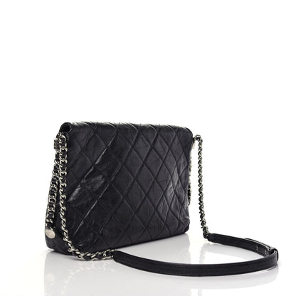 Chanel Crackled Aged Calfskin Big Bang Flap Black 3 of 9