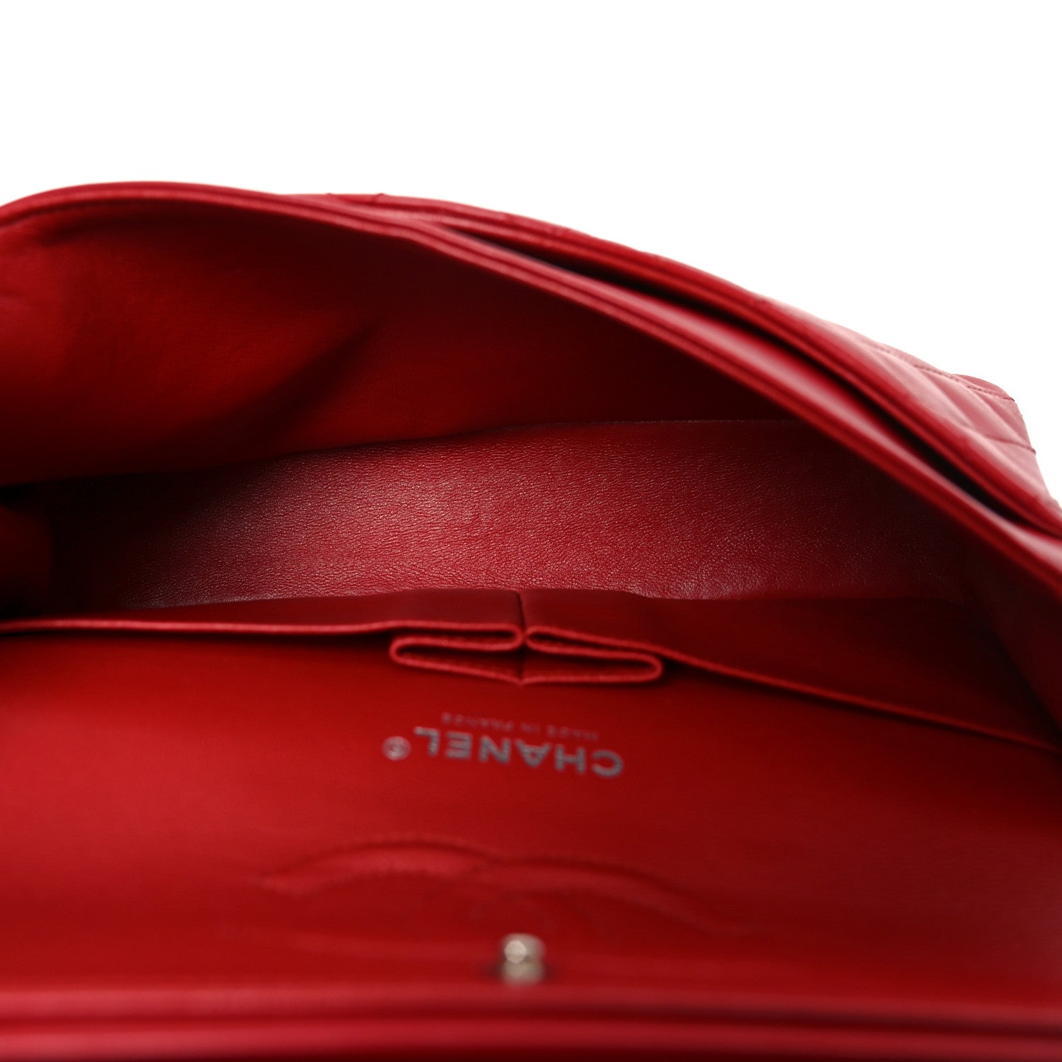 Chanel Lambskin Quilted Medium Double Flap Red 5 of 10